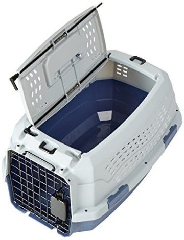 AmazonBasics Transportbox für Haustiere, 2 Türen, 1 Dachöffnung, 48 cm - 3