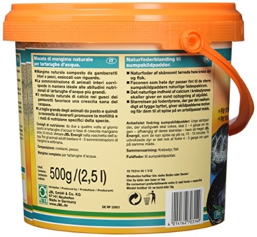 JBL 70314 Energil Hauptfutter für Sumpf- und Wasserschildkröten, 1er Pack (1 x 2,5 l) - 5