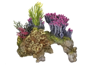 Nobby 28064 Aquarium Dekoration Aqua Ornaments "KORALLE" mit Pflanzen; L15,5 x B9 x H10,5 cm - 1