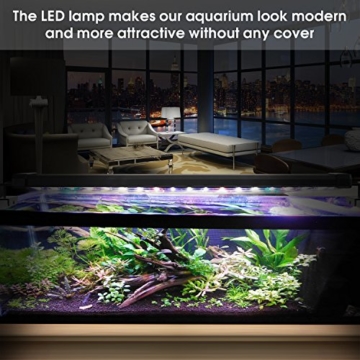BELLALICHT Aquarium LED Beleuchtung mit verstellbarer Halterung, Timer, dimmbare Aquariumbeleuchtung Weiß Blau Rot Grün - 4