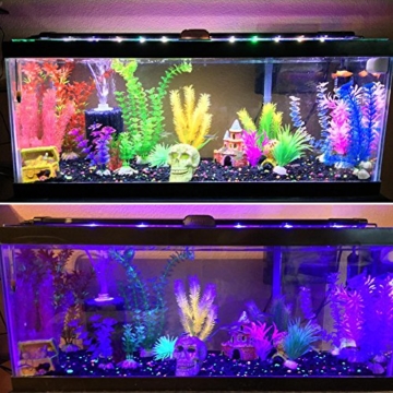 BELLALICHT Aquarium LED Beleuchtung mit verstellbarer Halterung, Timer, dimmbare Aquariumbeleuchtung Weiß Blau Rot Grün - 5