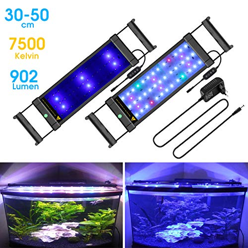 NICREW RGB Plus Aquarium LED Beleuchtung Aquarium Komplett automatisiertes LED-Licht Aquarium Lampe für Pflanze 55-73cm Aquarium Pflanzenlicht LED-Beleuchtung für Aquarien für Pflanzenwachstum 