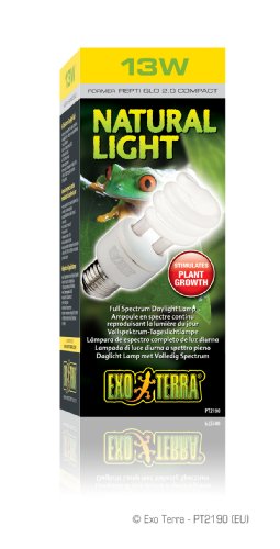 Exo Terra Natural Light Vollspektrum-Tageslichtlampe für Reptilien und Amphibien 13W - 1