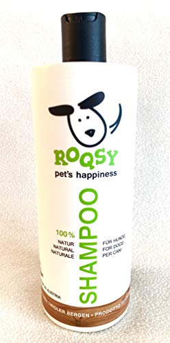ROQSY Natur Hundeshampoo vegan Naturshampoo für Hunde Aller Rassen, Größen und Fellfarben; gegen Geruch und Juckreiz, für weisses Fell, Naturprodukt, auch für Welpen und Sensible Haut oder Allergien - 2