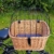 Tigana - Hundefahrradkorb für Gepäckträger aus Weide mit Gitter 44 x 34 cm Eckig Natur (N-S) (mit Kissen) - 4