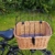 Tigana - Hundefahrradkorb für Gepäckträger aus Weide mit Gitter 44 x 34 cm Eckig Natur (N-S) (mit Kissen) - 5