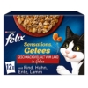 FELIX Sensations Gelees Katzenfutter nass in Gelee, Sorten-Mix, 6er Pack (6 x 12 Beutel à 85g) - 1