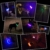 LED Leuchthalsband Hunde Halsband - Anicoll USB wiederaufladbar - Längenverstellbarer Haustier Sicherheit Kragen für Hunde und Katzen- 3 Modus 12 Lichte (Lila) - 6