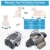 Erweiterbare Transporttasche Katze, Welpen, Öffnung an 4 Seiten, erweiterbar, Flugzeug-genehmigt, reisefreundlich, faltbar, weiches Fleece-Bett für Haustiere, Transportbox, sicher und bequem - 3