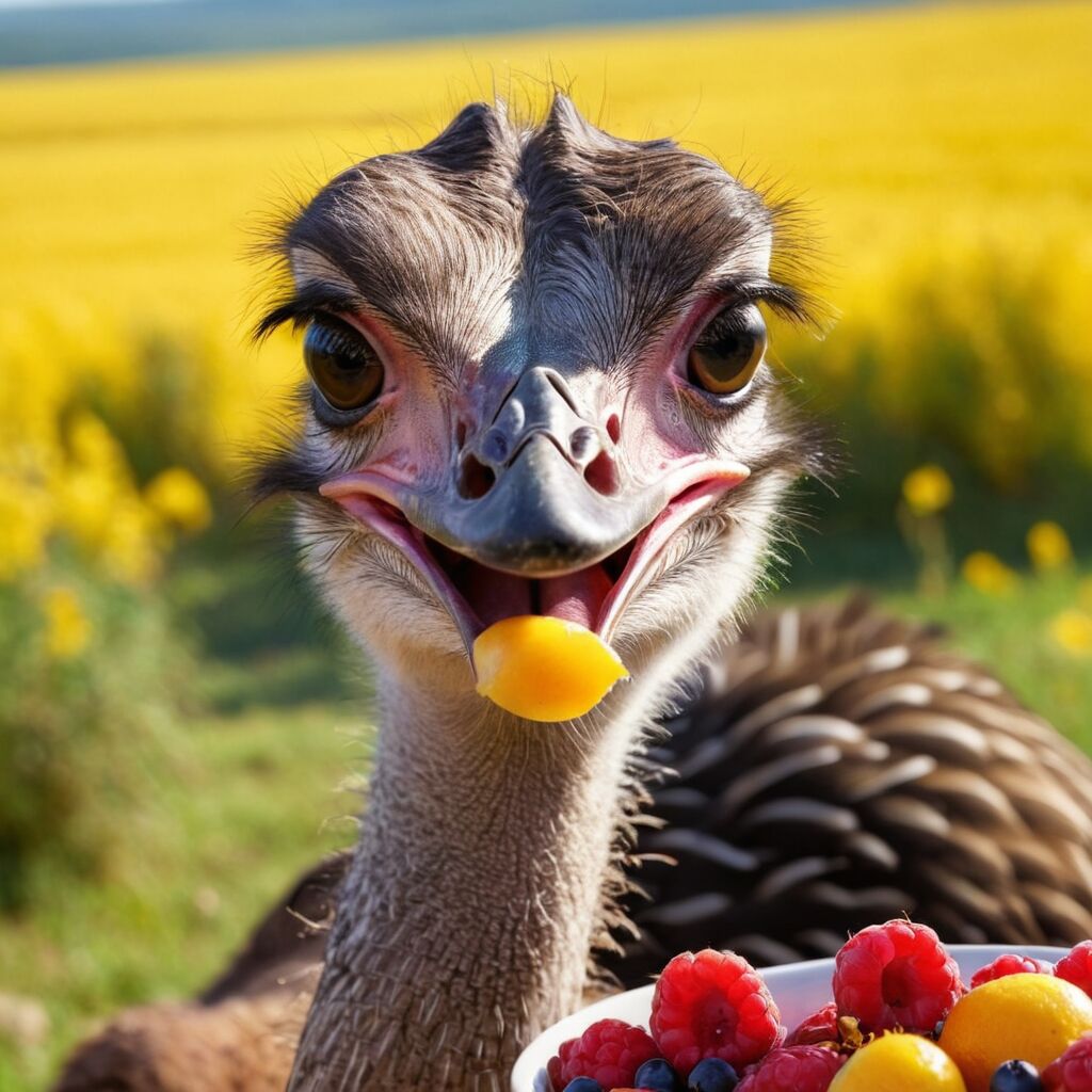 Was frisst ein Strauß » Ernährung des Straußes erklärt