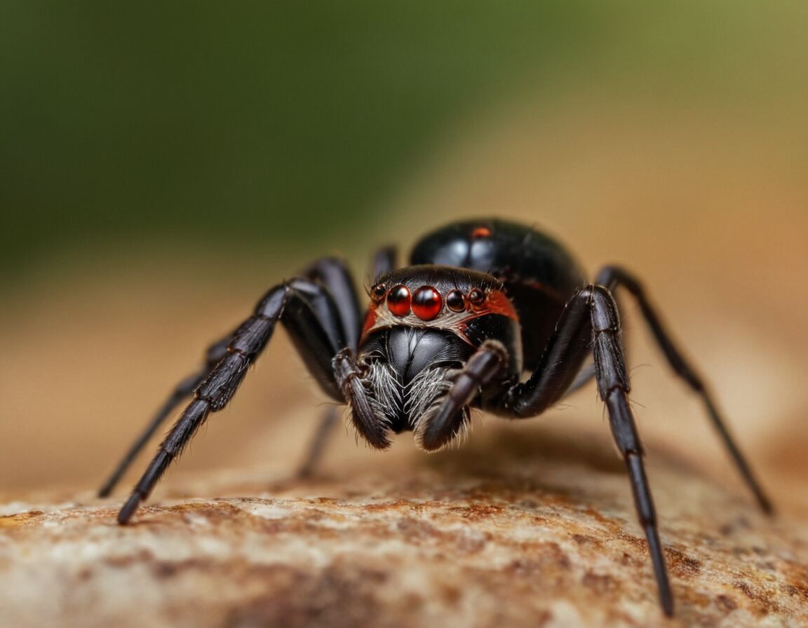 Gifte und Gefahren für Menschen - Die schwarze Witwe Spinne » Finde mehr über die schwarze Witwe heraus