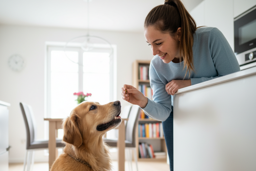 Bella liebt die Active Hips Snacks wie Leckerli