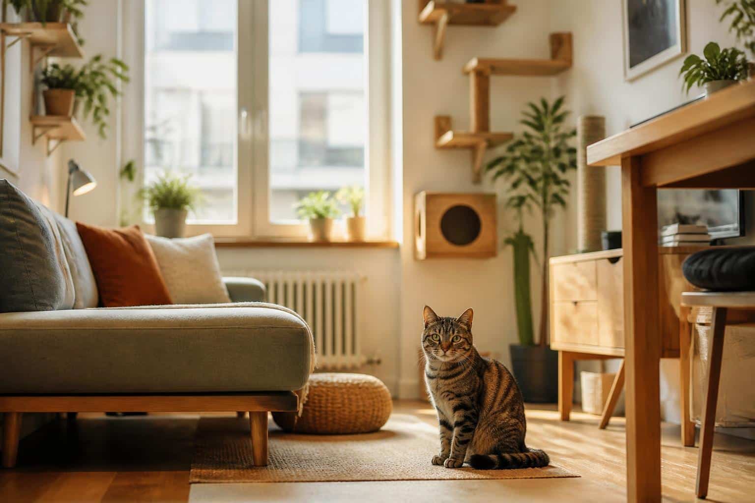Kleine Wohnung, glückliche Katze: So wird wenig Platz zum Katzenparadies Eine kleine